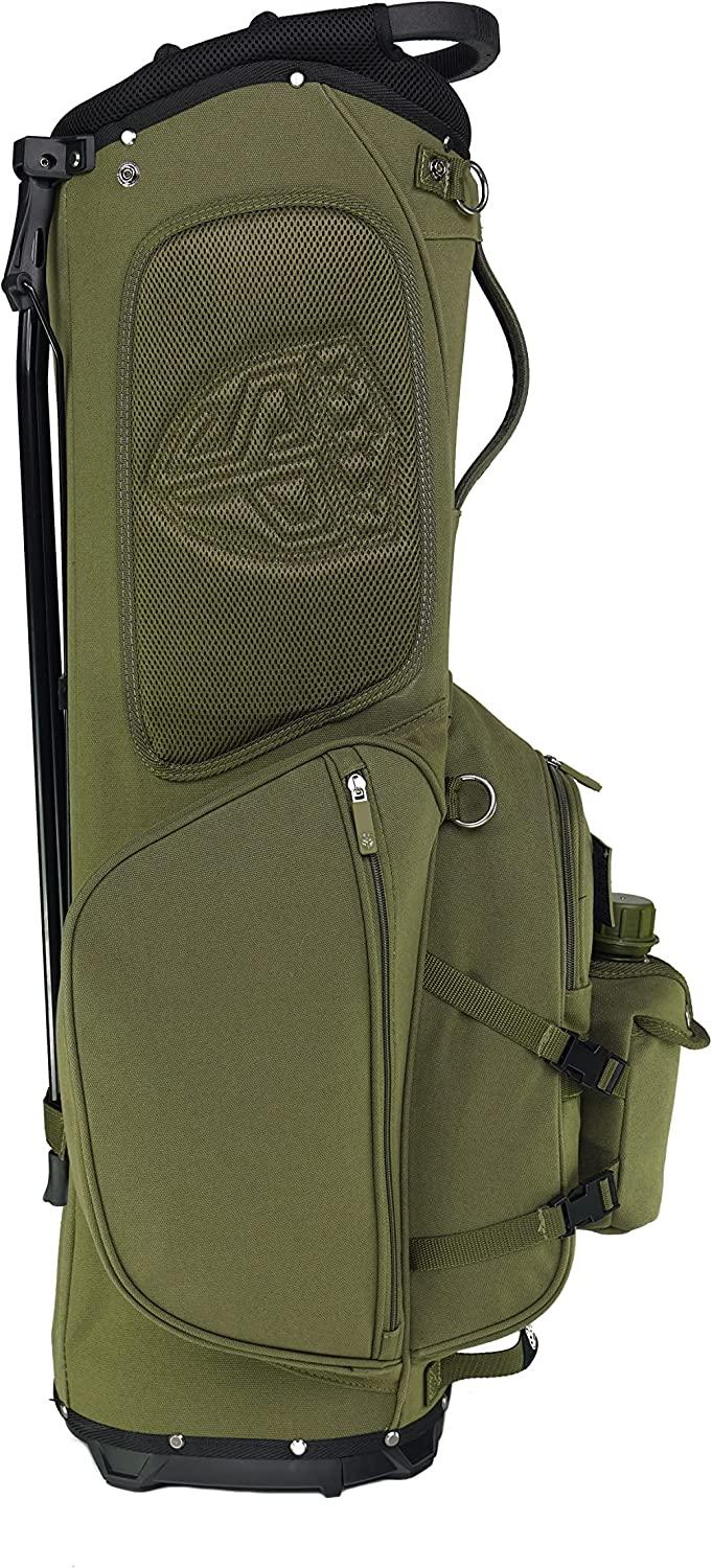 Subtle Patriot Covert 15 Club Golf Stand Bag 5 Way Top, Fully Lined Dividers, Snap-On Rain Cover & UV Protected, 9 Pockets