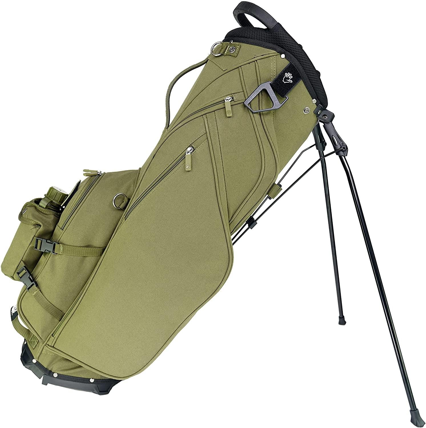 Subtle Patriot Covert 15 Club Golf Stand Bag 5 Way Top, Fully Lined Dividers, Snap-On Rain Cover & UV Protected, 9 Pockets