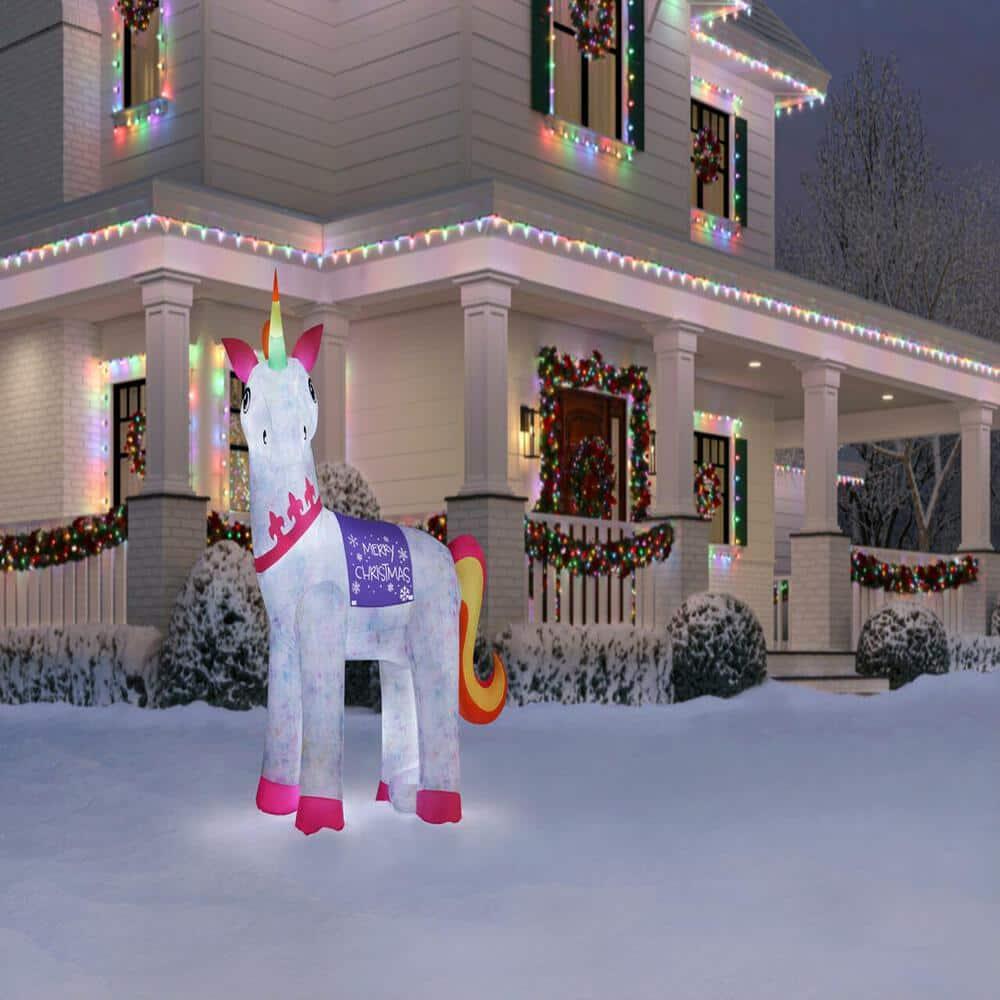 7 ft Tie Dye Unicorn Holiday Inflatable