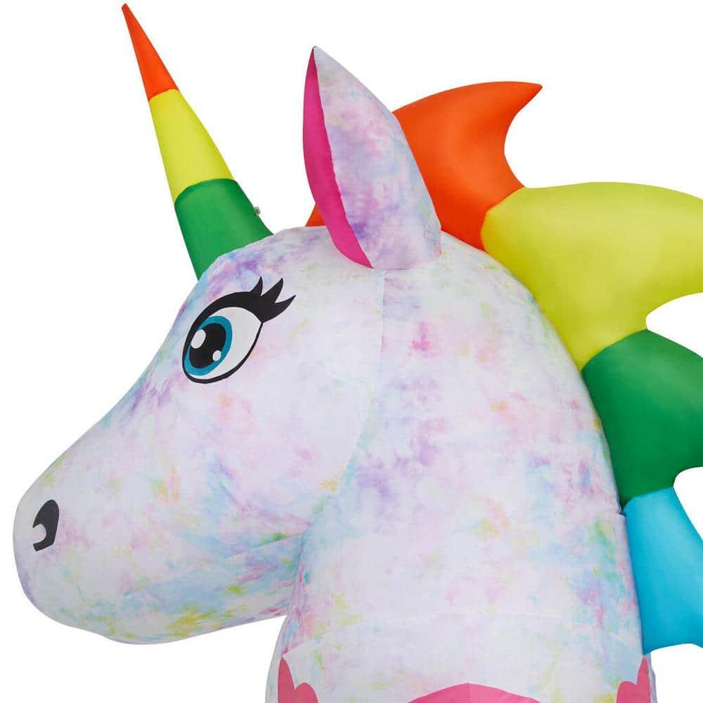 7 ft Tie Dye Unicorn Holiday Inflatable