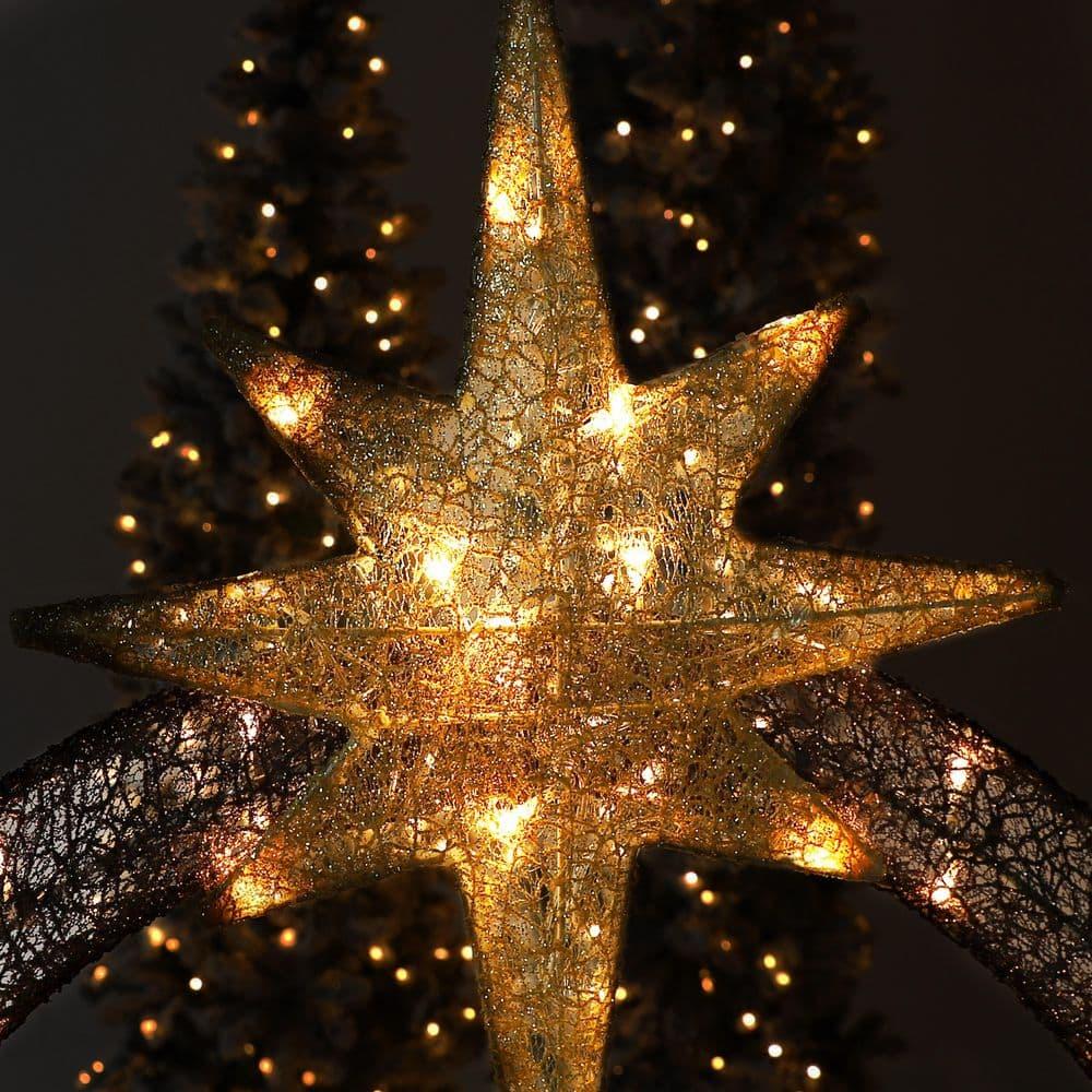60 in. Nativity Scene Christmas Yard Decorations with LED lights, Gold