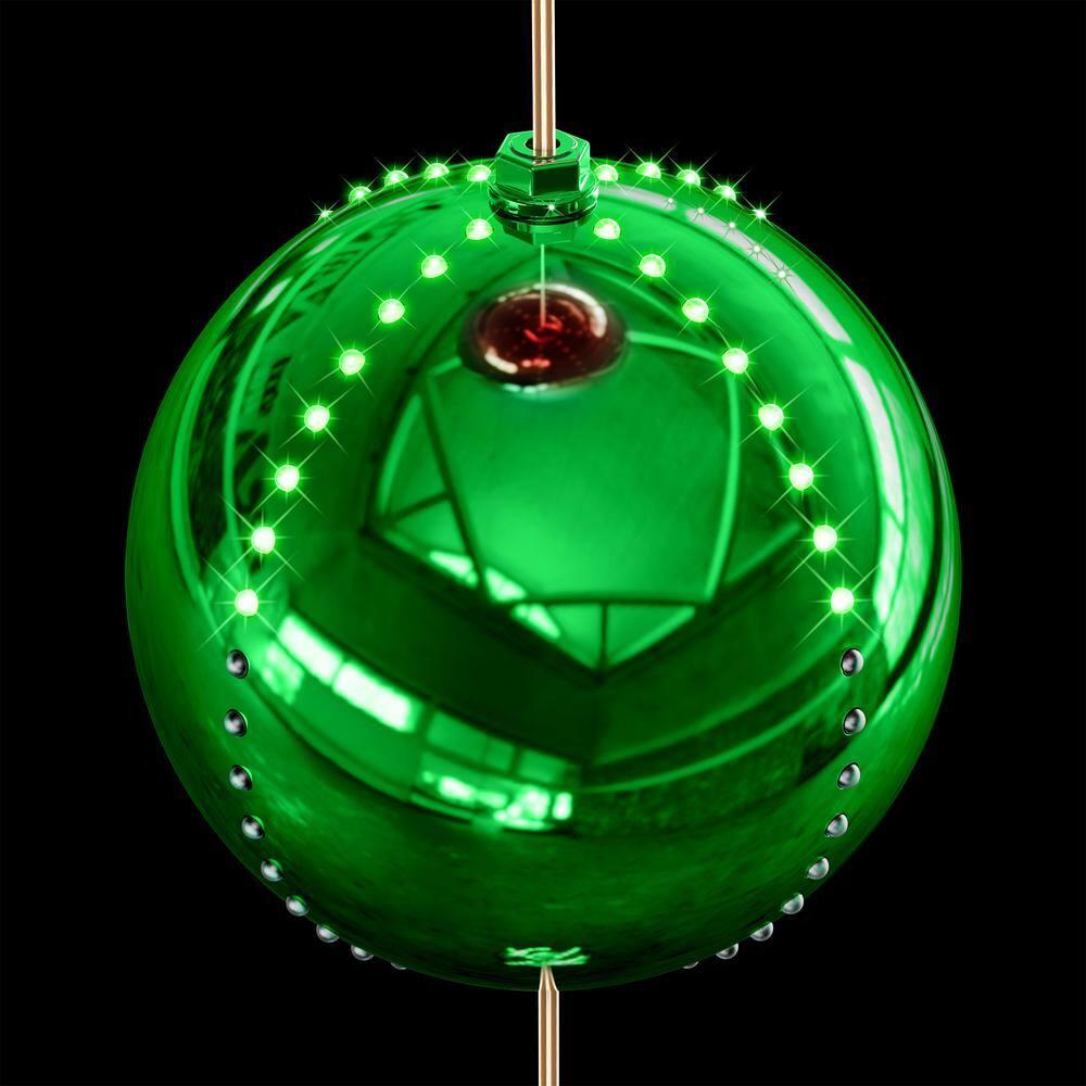 3-Tier Indoor/Outdoor Hanging Christmas Ornaments With Chasing LED Lights