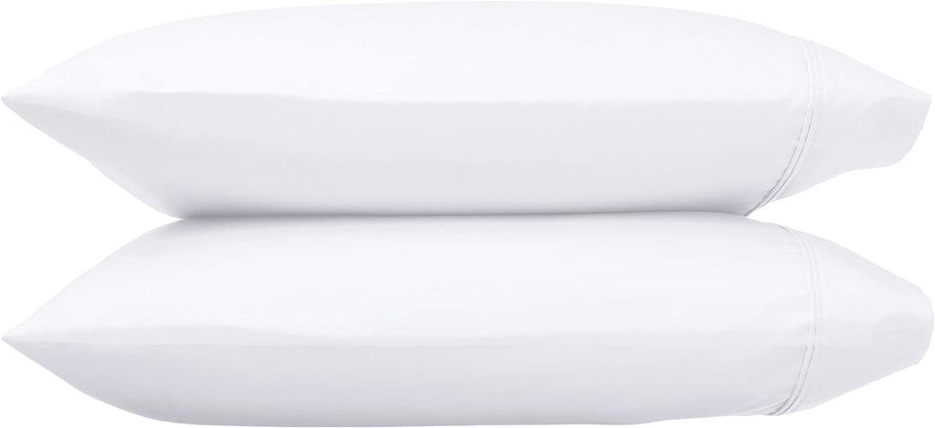 Basics 400 Thread Count Cotton Pillow Case, Standard, 30" L x 20" W, White - Set of 2