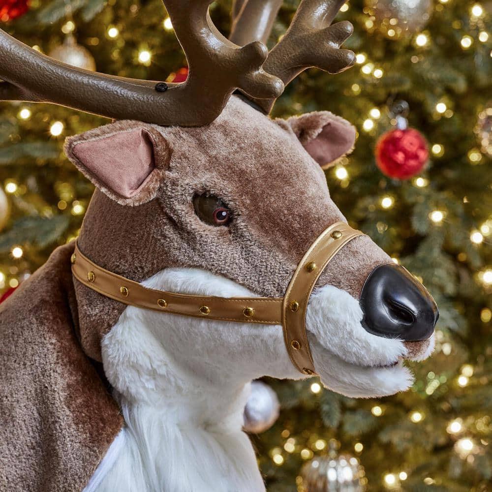 4 ft Animated Reindeer Christmas Animatronic