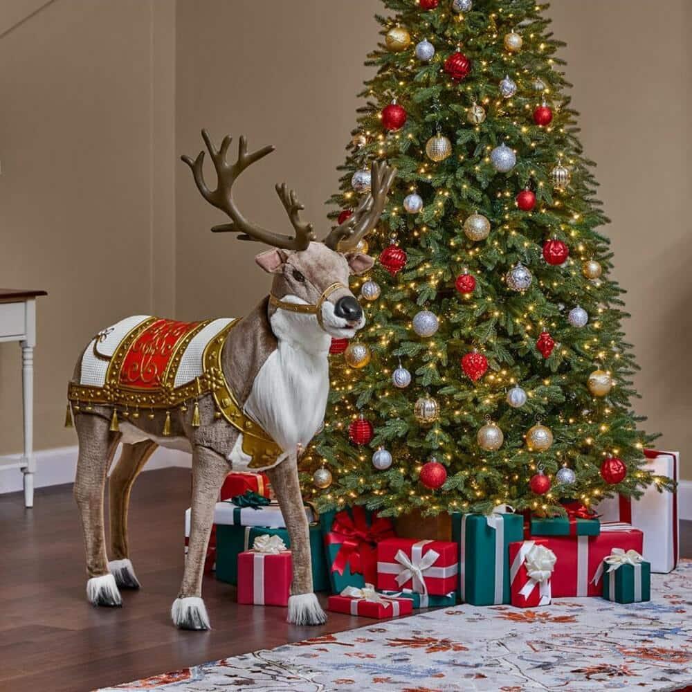4 ft Animated Reindeer Christmas Animatronic