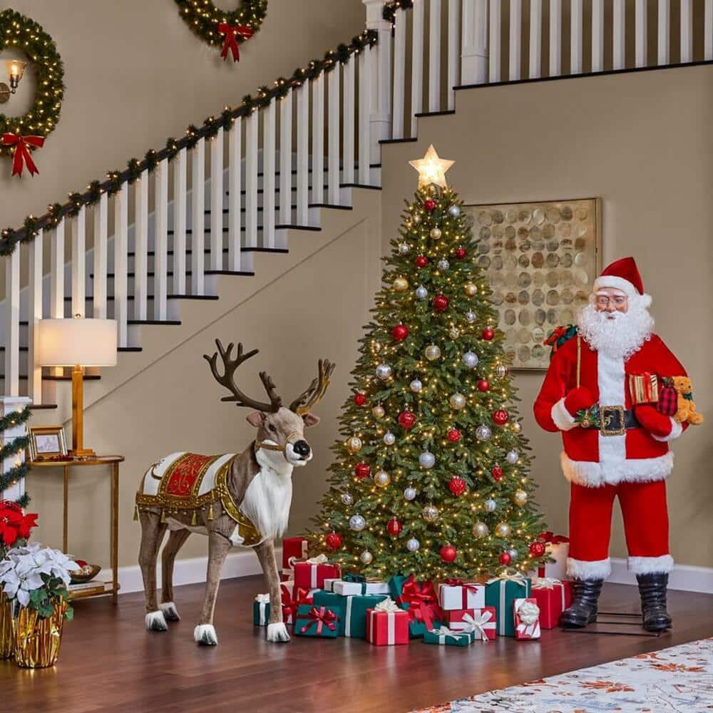 4 ft Animated Reindeer Christmas Animatronic