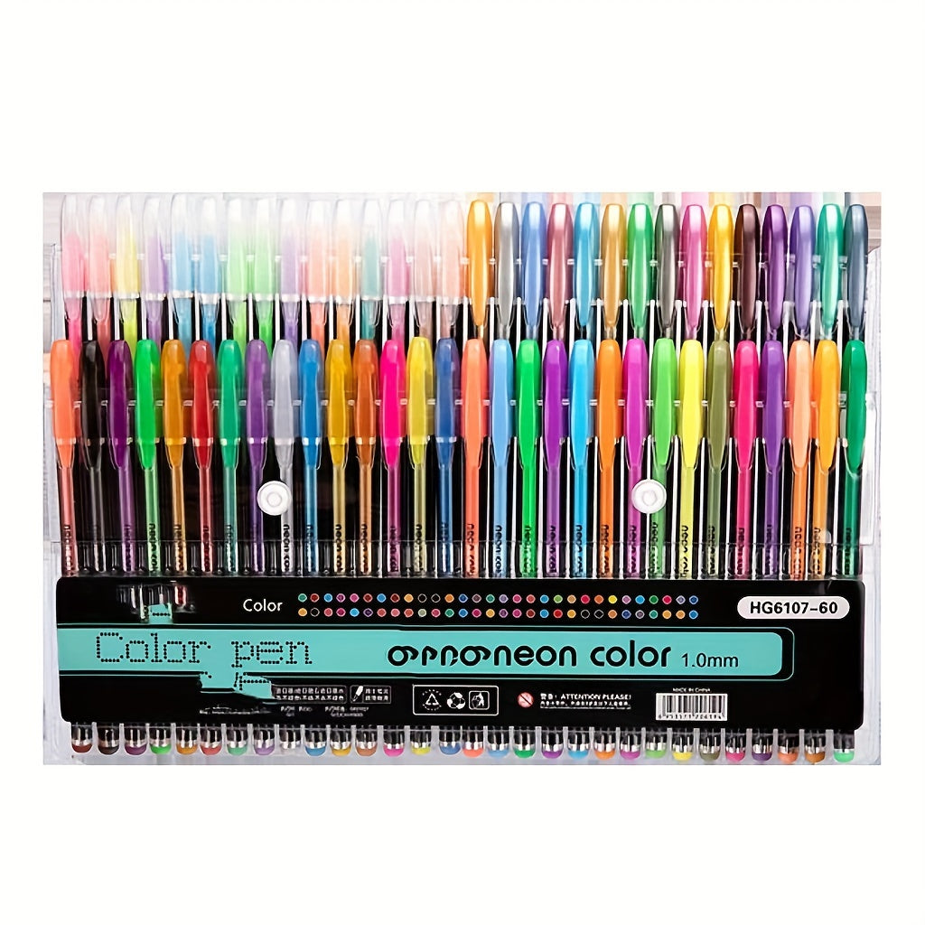 8/24/36/48/60/100pcsGelmushta Gel Pens Unique Colors (No Duplicates) Set For Adult Coloring Books Drawing With Case
