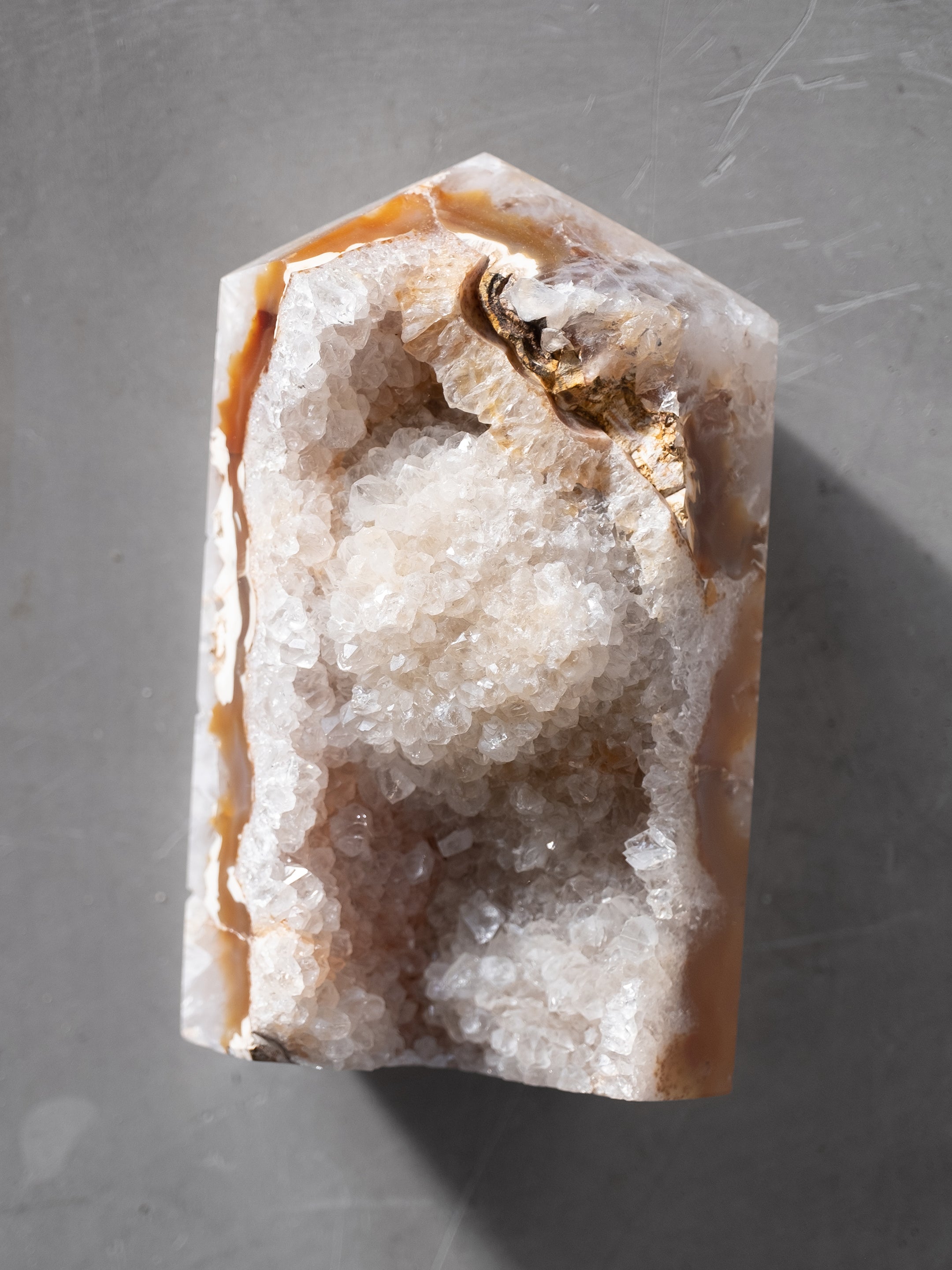 Agate Druzy Tower
