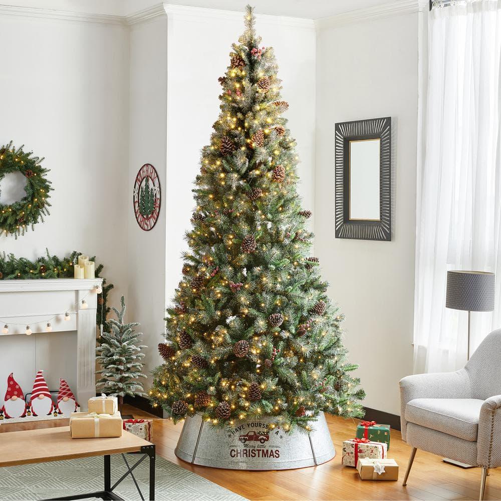 40.5 in. D Christmas Galvanized Metal Truck Tree Collar (KD)