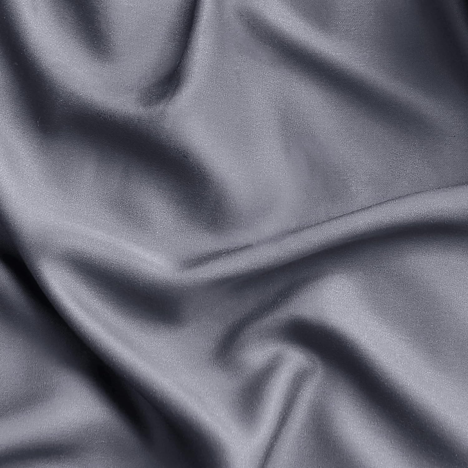 Bedsure Queen Sheets, Rayon Derived from Bamboo, Queen Cooling Sheet Set, Deep Pocket Up to 16", Breathable &amp; Soft Bed Sheets, Hotel Luxury Silky Bedding Sheets &amp; Pillowcases, Dark Grey