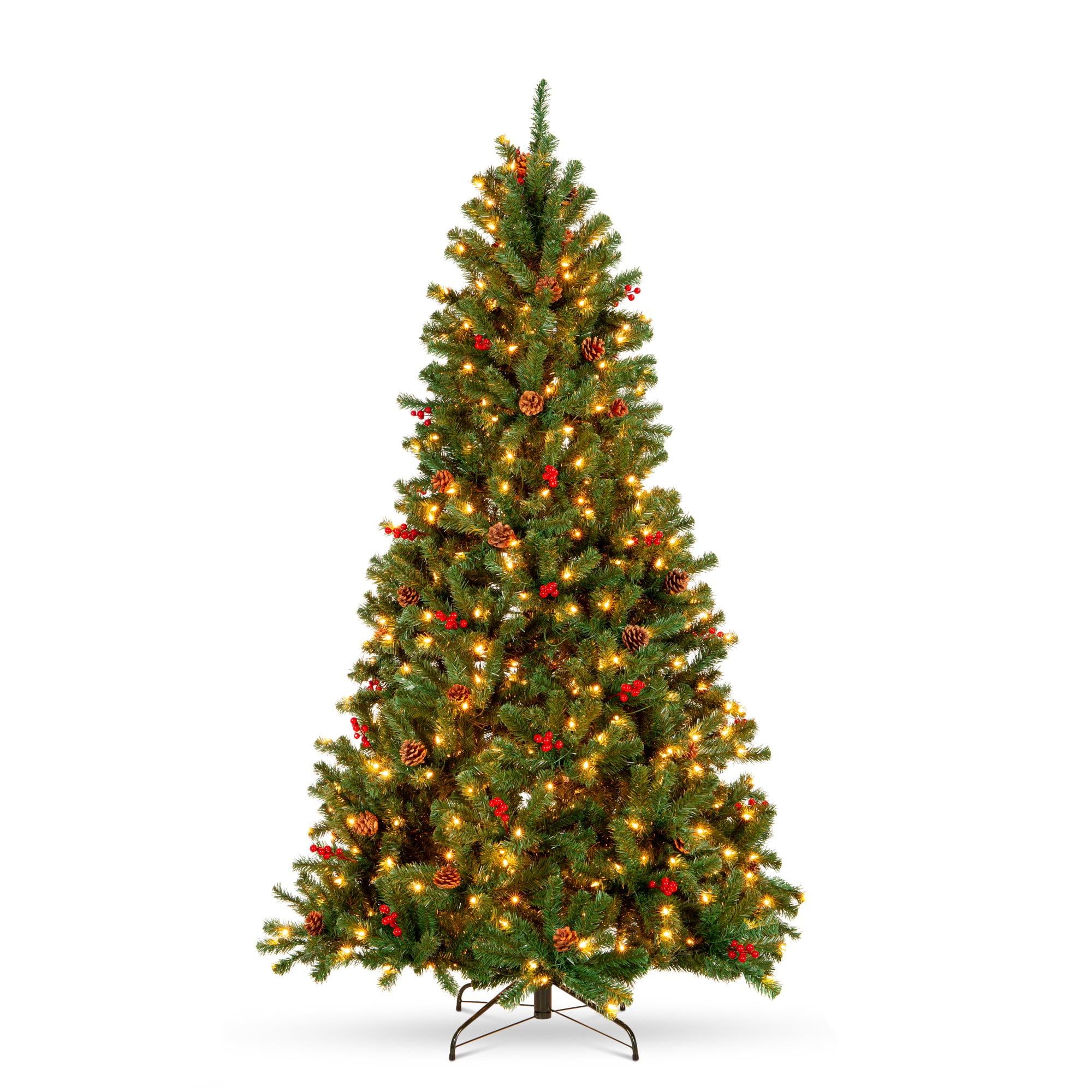 6ft Pre-Lit Pre-Decorated Holiday Spruce Christmas Tree w/ 798 Tips, 250 Lights, Metal Base