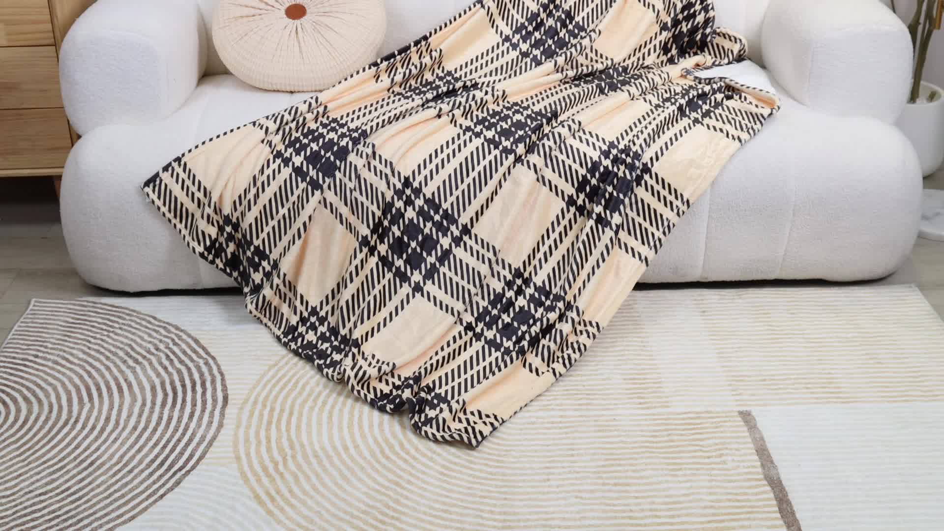 1pc To My Daughter Print Blanket, Soft Blanket For Sofa Office Bed And Travelling Daughter Birthday Gift