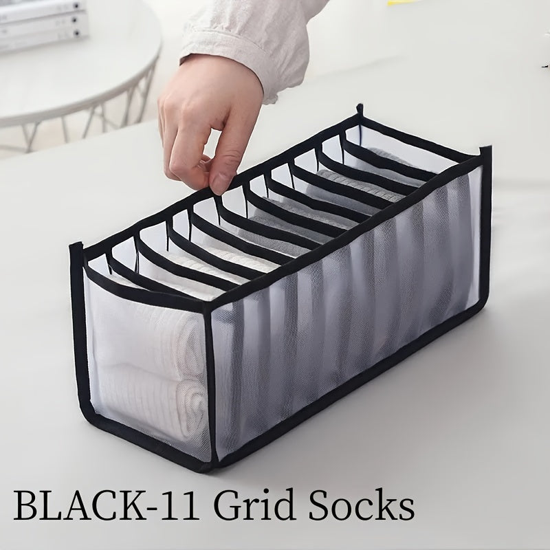 Bra &amp; Panty Organizer, Foldable Underwear StoraBox, Drawer Closet StoraDivider For Tie, Lingerie, Socks