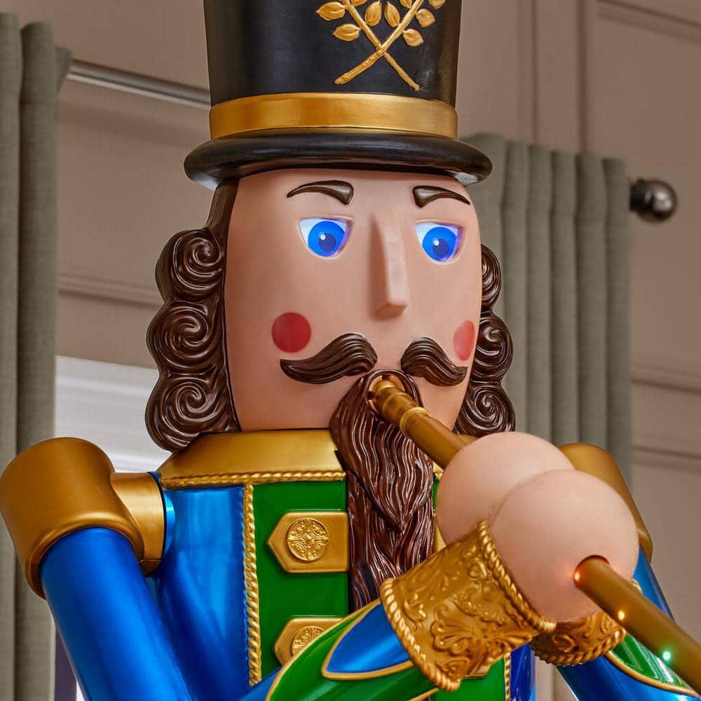 8 ft Trumpeting Nutcracker Holiday Yard Decoration