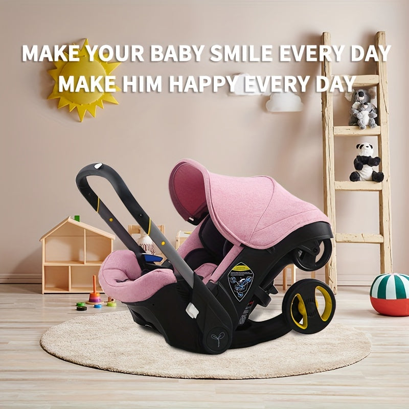 4 In 1Foldable Baby Stroller, A Good Helper For Mothers When Traveling, Shopping In Supermarkets, Baby Stroller Suitable For Christmas, Halloween, And Thanksgiving Gift