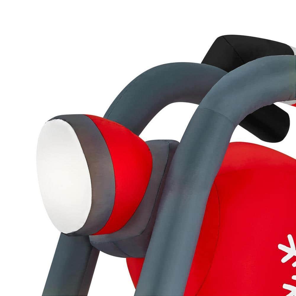 7 ft Santa on Motorcycle Holiday Inflatable