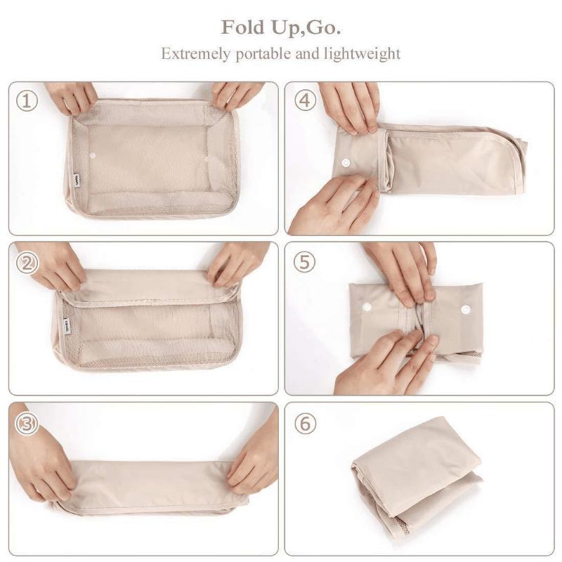 9 Set PacCubes, Lightweight Travel LuggaOrganizer With Shoe Bag, Toiletry Bag &amp; Laundry Bag