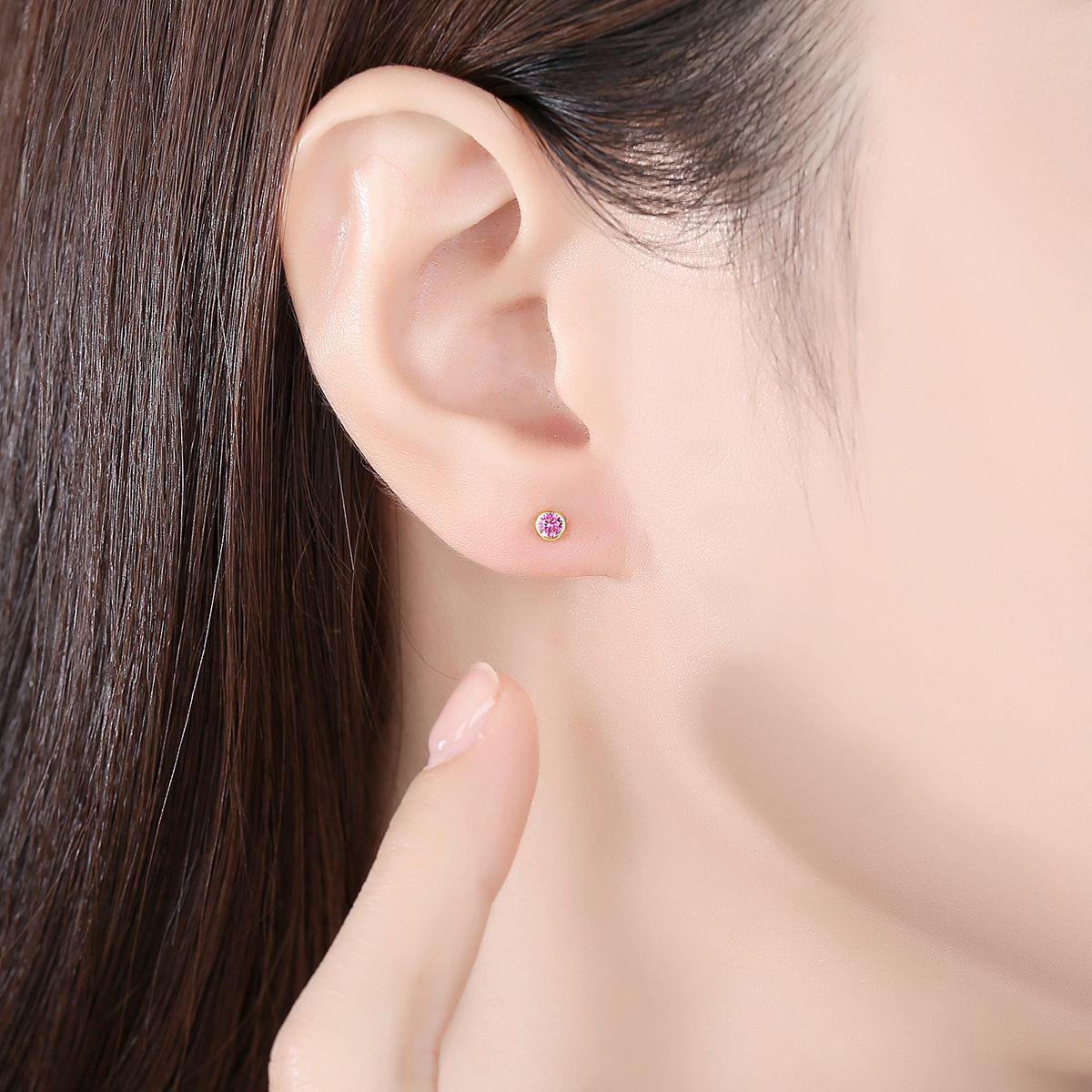 asymmetry colorful cz hippocampus 925 sterling silver stud earrings
