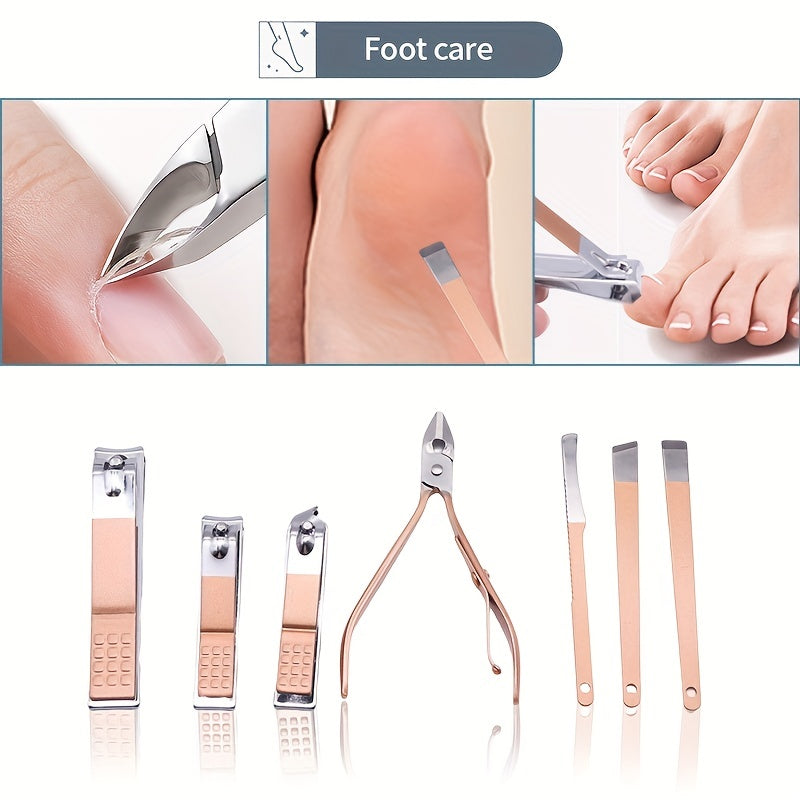 7/10/12/15/18 In 1 Professional  Steel Nail Clipper Pedicure&amp; Manicure Set -  All Purpose Set For Nails Daily And Salon !