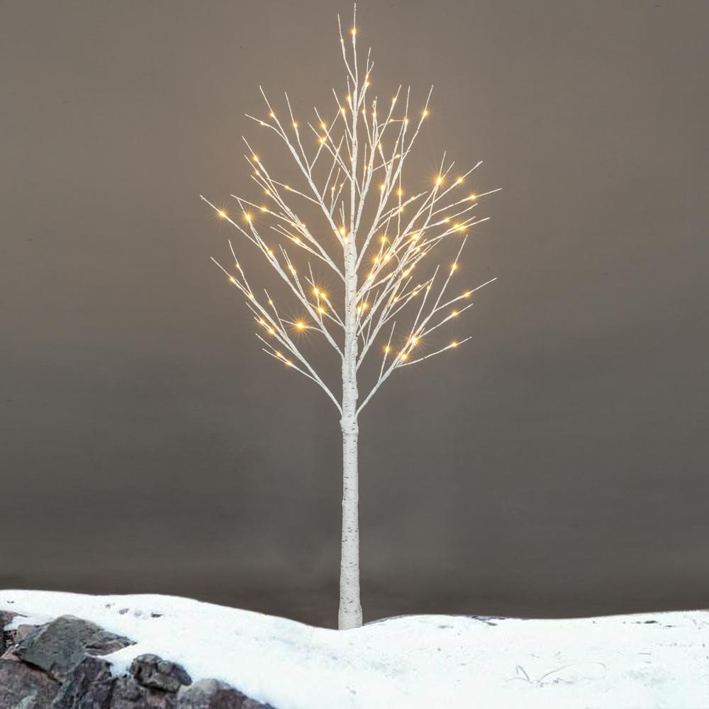 6FT Snowflake Christmas Tree with 96 LED Lamp For Outdoor Party Decorate Xmas