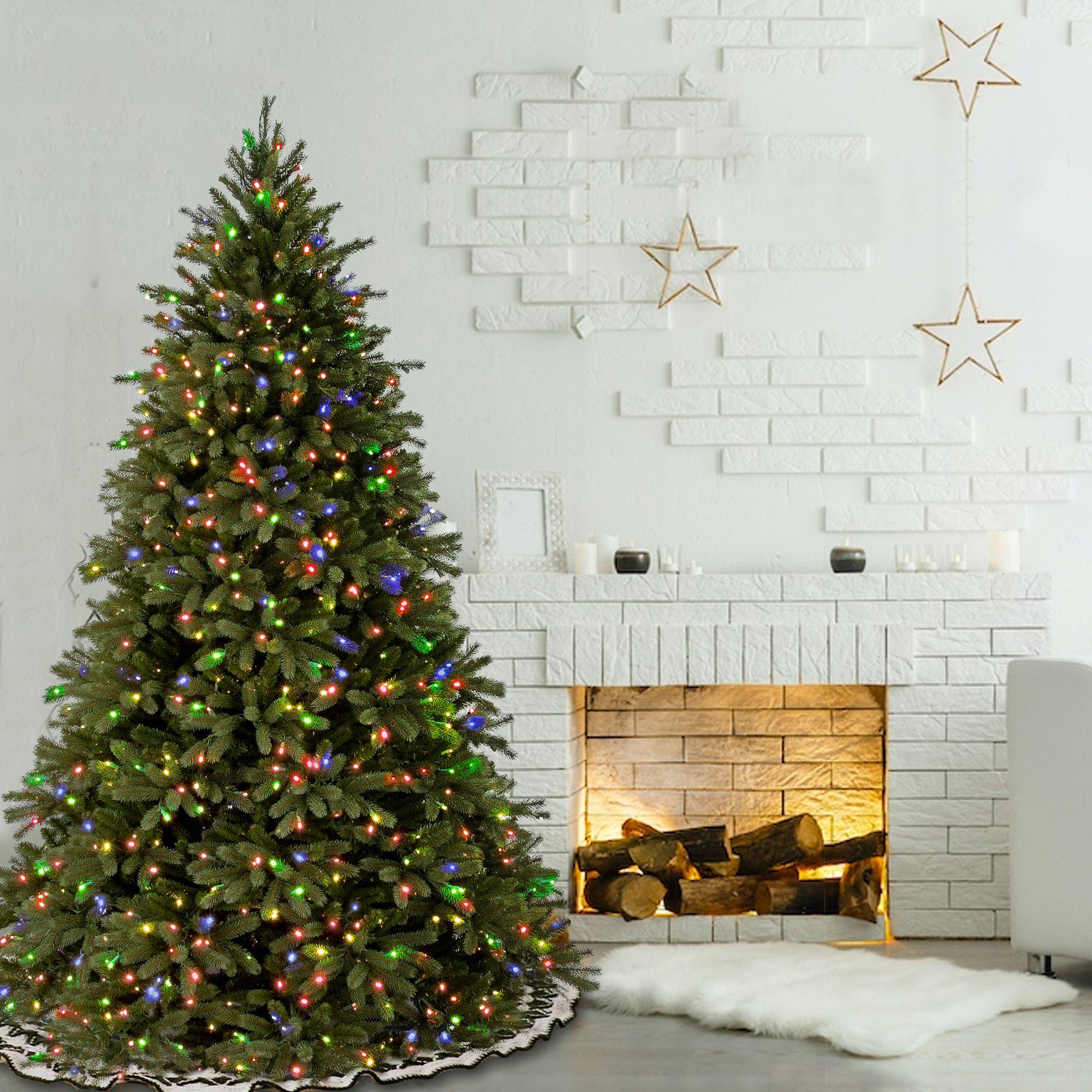 6.5? Pre-Lit Jersey Fraser Fir Artificial Christmas Tree - Multi-Color Lights