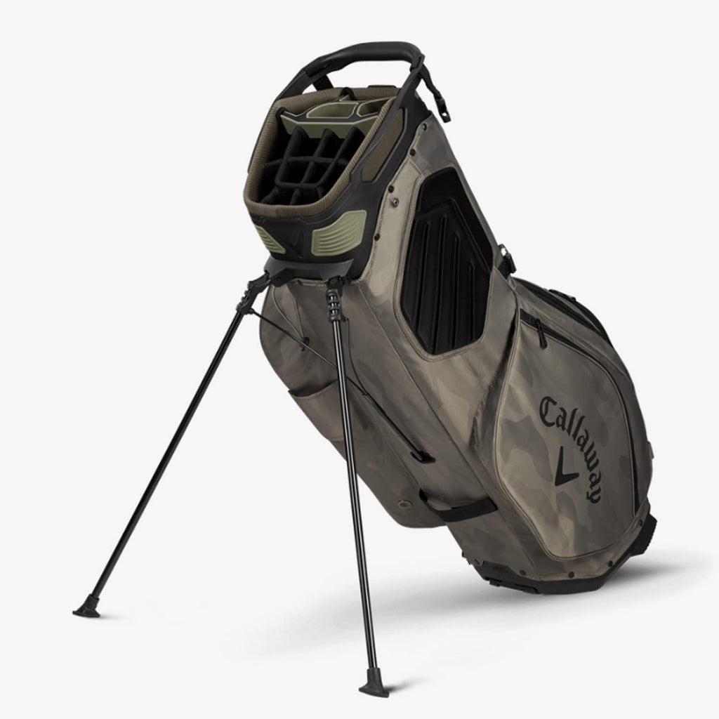 Callaway 2022 Golf Fairway 14 Olive Camo/USA Double Strap Stand Golf Bag