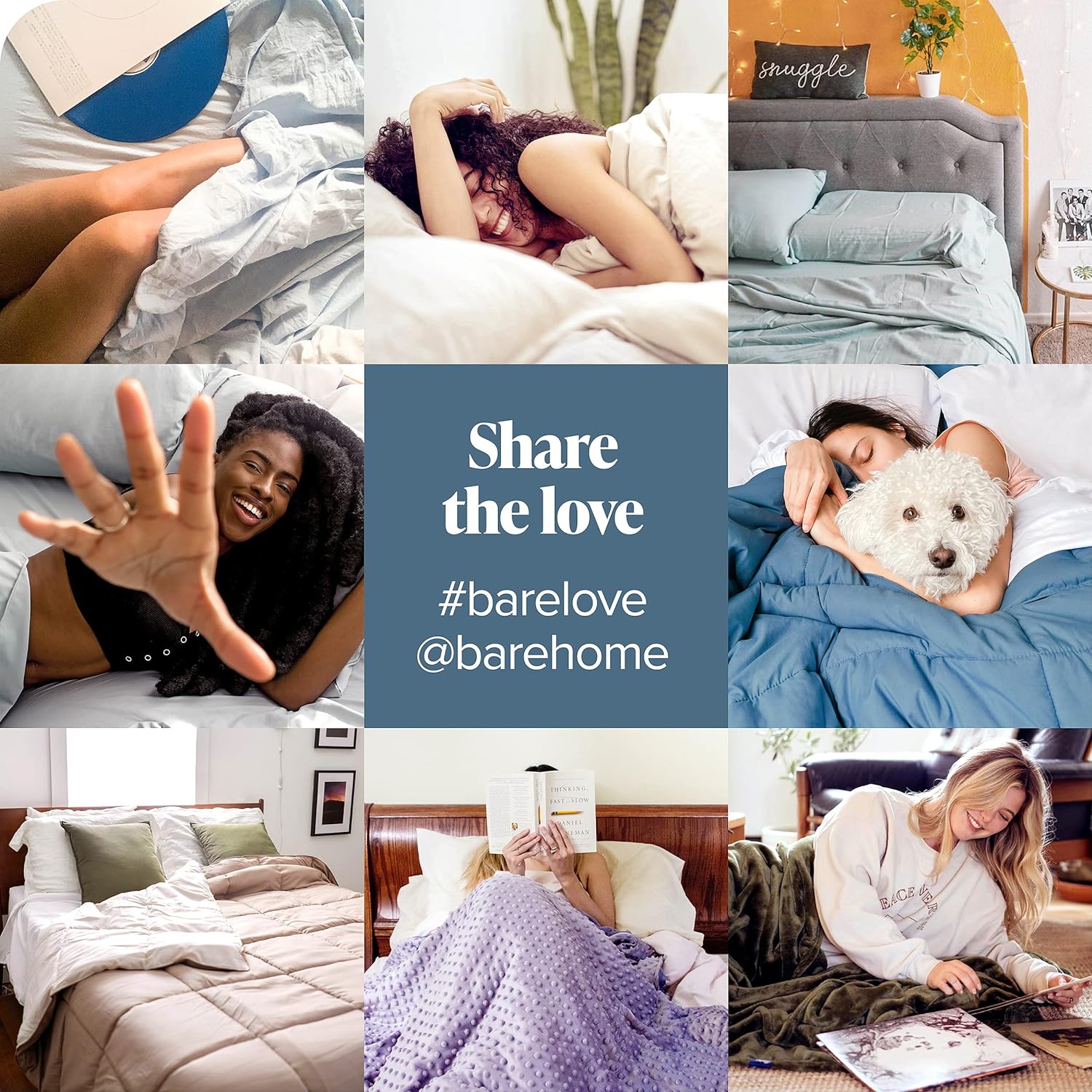 Bare Home Sandwashed Bedding Duvet Cover - Queen Size - Premium 1800 Ultra-Soft Brushed Microfiber - Easy Care (Queen, Sandwashed Fog)